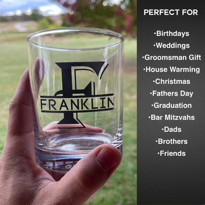 13.75 oz Personalized Old Fashioned Whiskey Glass