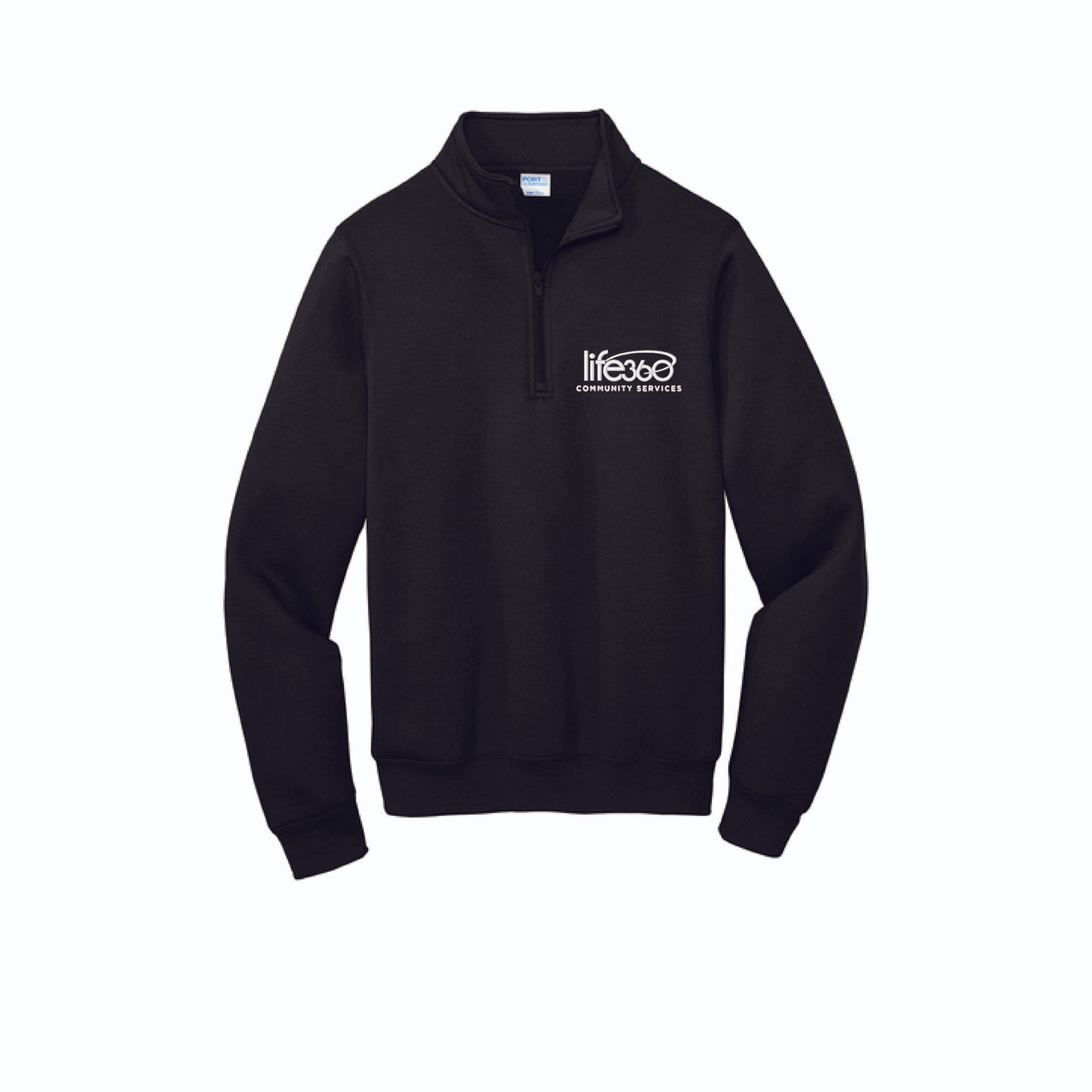 Life360 Port & Co Core Fleece 1/4-Zip Pullover Sweatshirt PC78Q (embroidered)