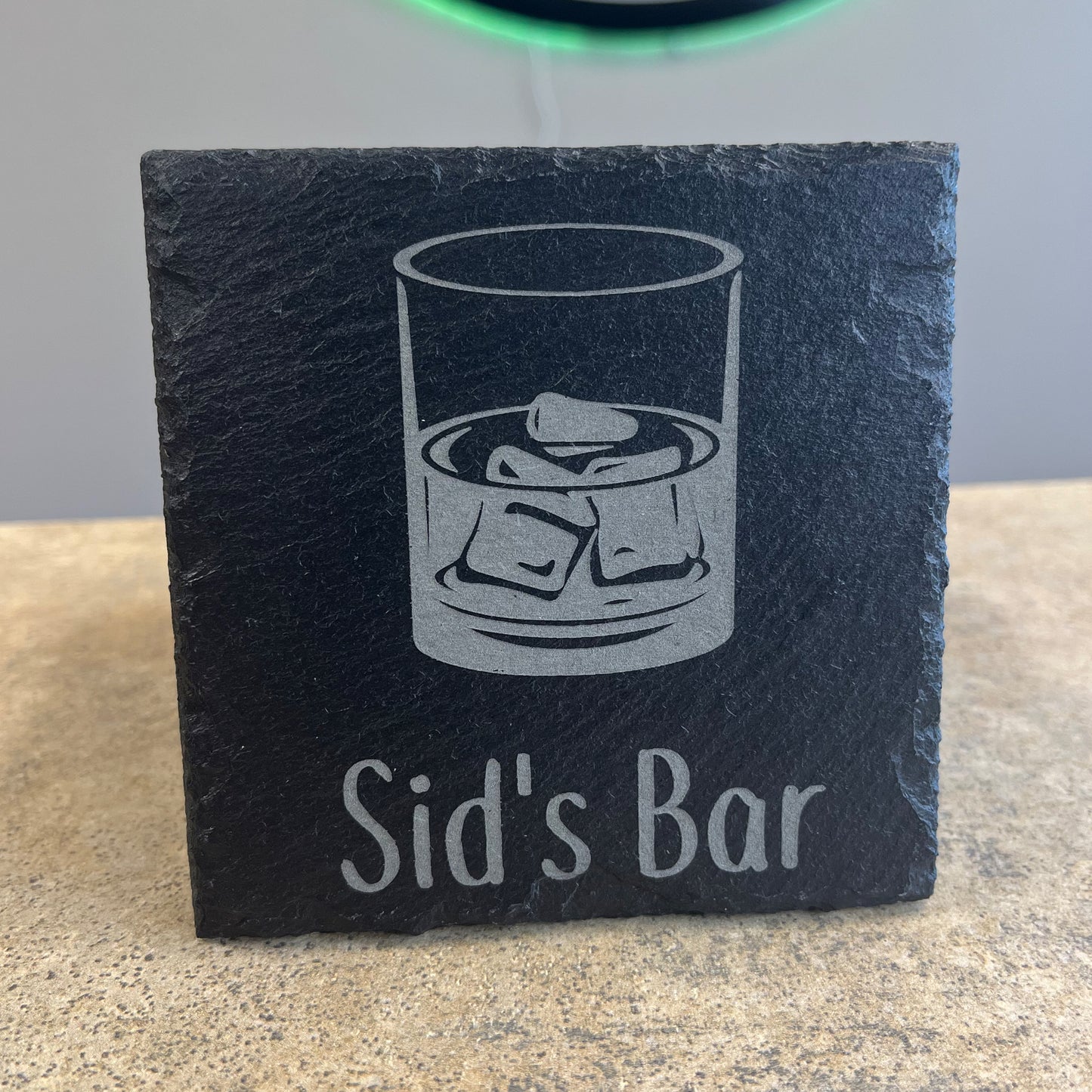 Slate Bar Coasters - Personalized
