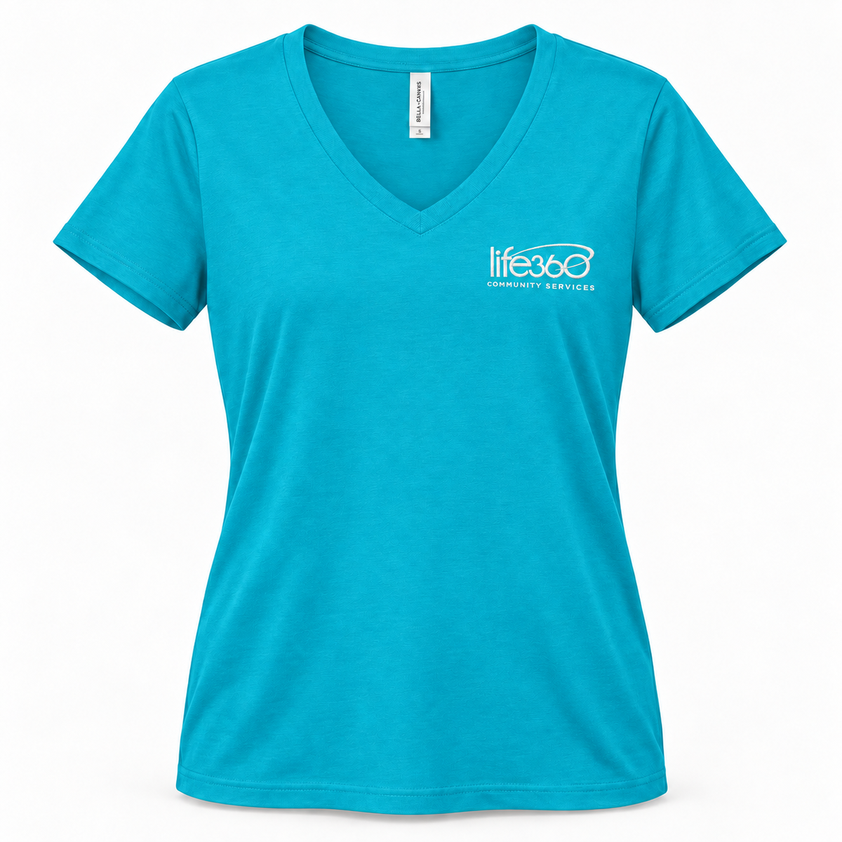 Life360 Bella Canvas Women’s Jersey V-Neck Tee 6405CVC