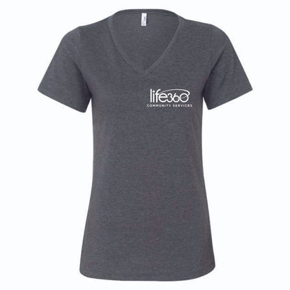 Life 360 Bella Canvas Women’s Jersey V-Neck Tee 6405