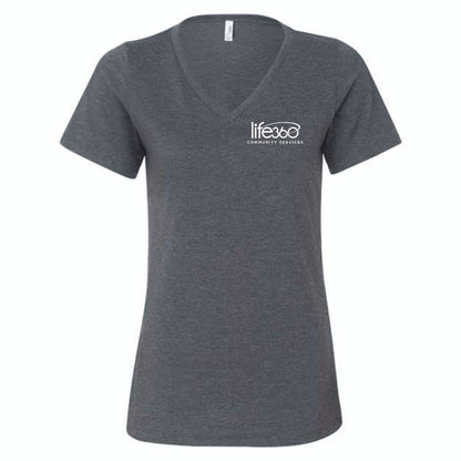 Life360 Bella Canvas Women’s Jersey V-Neck Tee 6405CVC