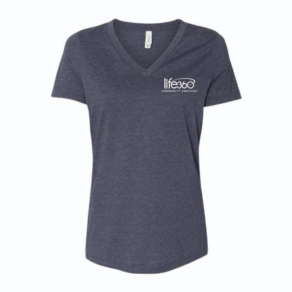 Life360 Bella Canvas Women’s Jersey V-Neck Tee 6405CVC