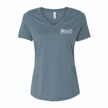 Life360 Bella Canvas Women’s Jersey V-Neck Tee 6405CVC