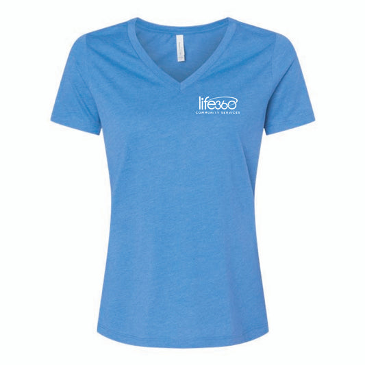 Life360 Bella Canvas Women’s Jersey V-Neck Tee 6405