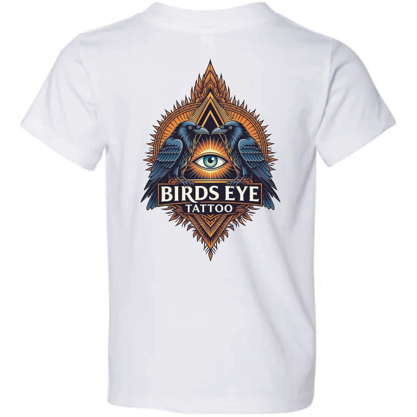 Birds Eye Tattoo Orange Logo (White)