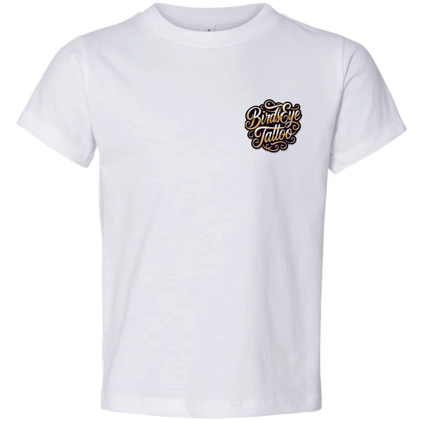 Birds Eye Tattoo Blue Logo (White